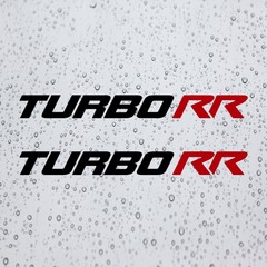 2x TURBO RR Decal Vinyl Stickers for Can Am AVT Vehicles Motorcycles Car Truck