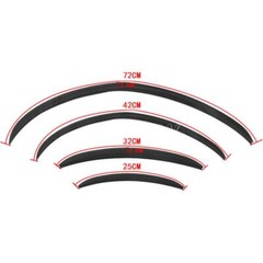 Car Wheel Eyebrow Arch Extension Protector Fender Flares Moulding Trim Strip