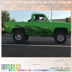 4×4 Off-Road Mud Splash Vinyl Decals – Left & Right Side