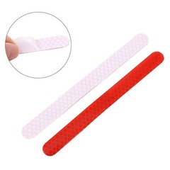 6pcs Red Reflector Car Rearview Mirror Reflective Stickers Tape 16 x 1.5cm