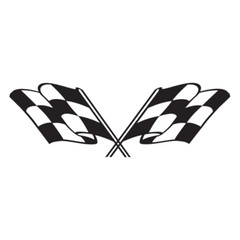 Checkered Racing Flag Vinyl Decal Sticker | Rally Race Finish Line JDM Track 406