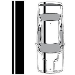 FITS DODGE Challenger 15 to 22 Racing Stripes 5″ + 1/2″ Vinyl Graphic 20 FEET