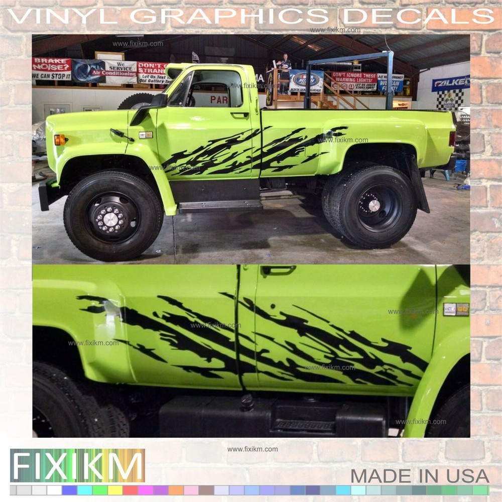 4×4 Off-Road Mud Splash Vinyl Decals – Left & Right Side