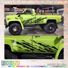4×4 Off-Road Mud Splash Vinyl Decals – Left & Right Side