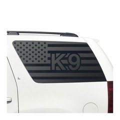 USA flag with K-9 dog design Decal for 2007-2014 Chevy Tahoe CT3-K91