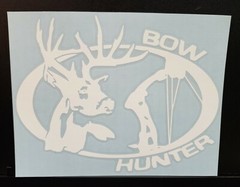 Deer Hunting Sticker Decal Bow Hunter Buck Truck / Car 5 x 6.5 inch item # 12