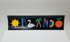 R. Nichols – Car or Other Magnet Orlando FL Icons Large Rectangle 8″ x2.25″ NEW