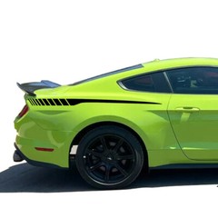2Pcs Car Rear Quarter Side Stripes Sticker Sport Decals for Ford Mustang Gt