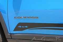3M Vinyl Graphic Door Decals Rocker Stripes COURSE for 2017-2025 Jeep Compass