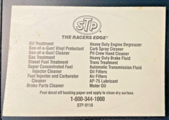 VTG STP OIL Original Decal Man Cave Hot Rod Racing 3.5″