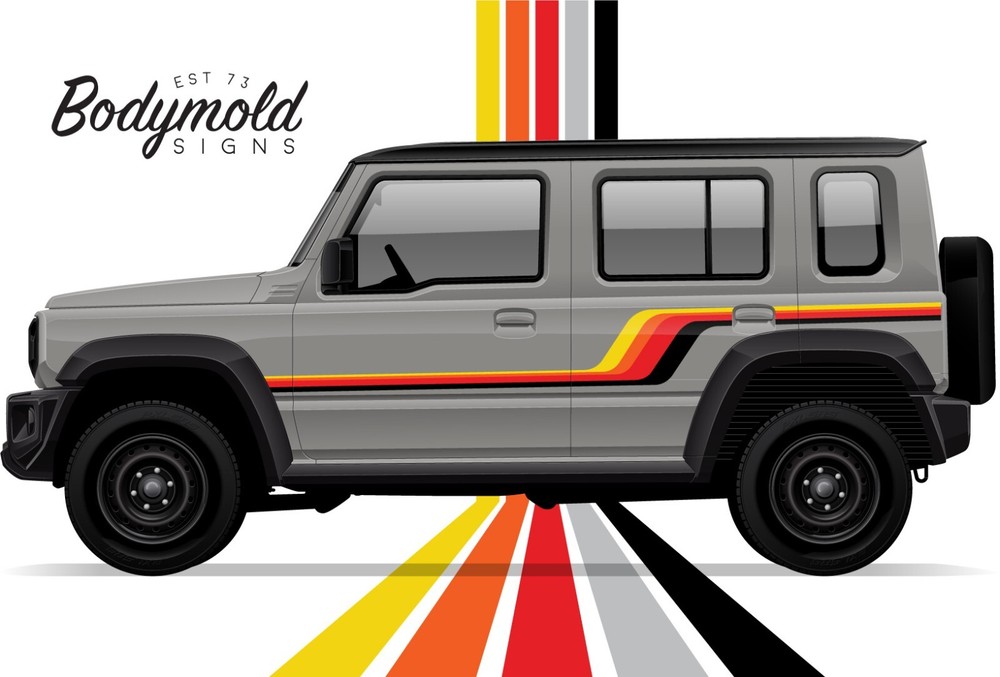 Suzuki Jimny ALKI stripes/graphics 2 door and XL