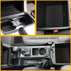 18/36x Liner Insert Fit 16-22 Tacoma Toyota and Cup Center Door Console Tr Black