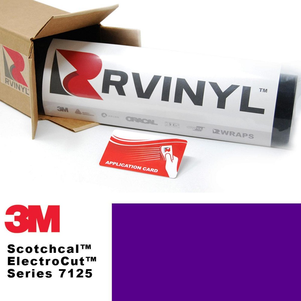 3M 7125 Scotchcal Royal Purple 38 Vinyl Film Sign Craft Hobby Decal Sheet Roll