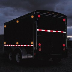 WHITE 2×3″ Rectangle High Visibility Reflective Stick-On Reflector