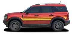2021-2024 Ford Bronco Sport Stripes Side Decals SUNSETTER DIGITAL RED Graphic