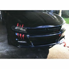 Red Scratch Claw Vinyl Sticker Kit for Car Side Body Front Headlight Decor Trim