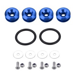 Surrounding Reinforced Circles+Rubber Bands +Screws For JDM Car Bumpers