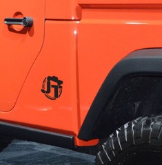 JT round premium quality automotive grade decals set of 2 for jeep Gladiator