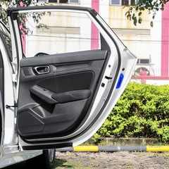 4Pcs Blue Reflective Door Open Warning Stickers Fits Car