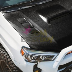 7D Carbon Fiber Black High Gloss Auto Vinyl Wrap Sticker Sheet Film Decal DIY 6D