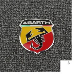 3D Metal Scorpio ABARTH Emblem Sticker Car Body Rear Trunk Badge for Fiat
