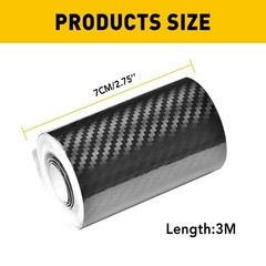 Carbon Fiber Look Vinyl Film Sticker Door Sill Scuff Anti Scratch Tape Protect X