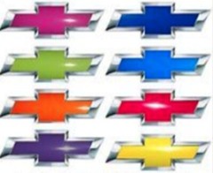 Precut Steering Wheel Bowtie Overlay Color Decal 2014- 2026 Chevy Silverado (2)