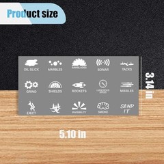Novelty Funny Car Stickers for or Truck Unused Button, Vinyl 1PCS, Black