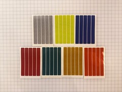5 Reflective 1″ x 8″ Prismatic Strips Oralite V98 (750+ Candelas) Sticker Decal