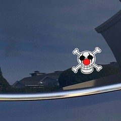 One piece Buggy Jolly Roger Vinyl Decals Multi color & size