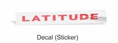 LATITUDE Emblem Overlay Decal Sticker – 2014-2021 Cherokee Latitude