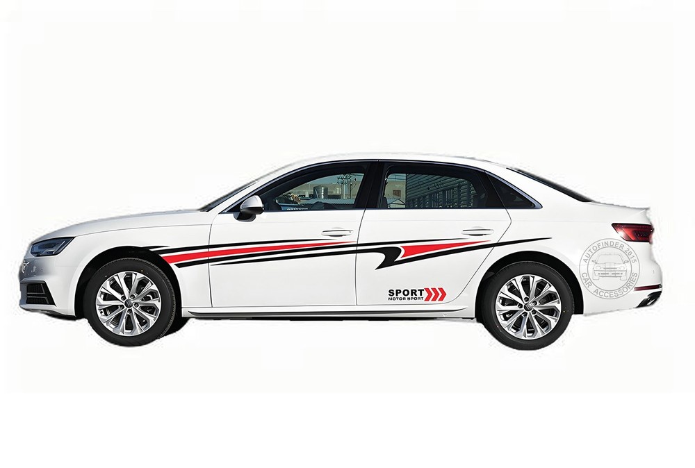 Graphic Waist Line Stripe Decal For Toyota Corolla Camry Motorsport Side Sticker