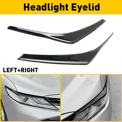 1/2Headlight Eyelid Trim Cover Eyebrows For Toyota Camry SE XSE XLE 2018-20 A
