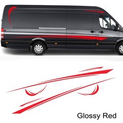 6X Car Stickers Graphics Sports Vinyl Stripes Camper Van Decals For RV caravan