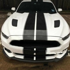 75″x15″ Racing Stripes Hood Roof Body Stickers Sports Race Car Decor Matte Black