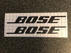 2x Bose Logo Vinyl Sticker Decal 4″ 6″ 8″ 12″ 10″ 16″ 20″ 23″
