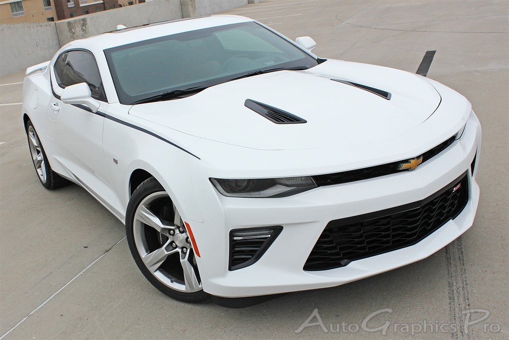 2017 2018 Camaro SS RS Upper Door Fender Accent Vinyl Graphic Decals 3M Stripes