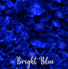 Reaper Skulls Bright Blue vinyl Wrap air release MATTE Finish 12″x12″