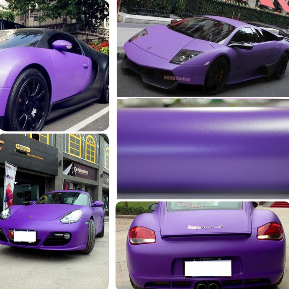 Upgrade Matte Entire Car SUV Vinyl Wrap Satin Sticker Air Release PUR 65FT AX