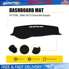 Black Dashboard Mat for 2006-13 Chevrolet Impala DashMat Dash Cover Pad Fit 1-5X