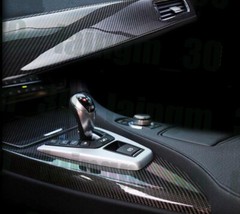Car Stickers Carbon Fiber Vinyl 12″x60″ 5D Ultra Shiny Gloss Glossy Wrap Black