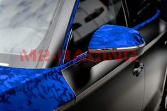 Gloss Camouflage Shadow Camo Royal Blue Car Vinyl Wrap Sticker Decal Film Sheet