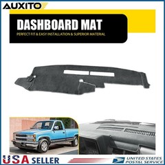 Gray Black Dash Mat Fit 1988-1994 Chevrolet Silverado C1500 C2500 C3500 K1500