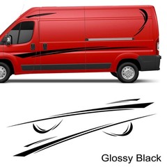 6X Car Stickers Graphics Sports Vinyl Stripes Camper Van Decals For RV caravan
