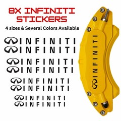 8x Infiniti Brake Caliper Decal Stickers / Car Decals / Car Stickers