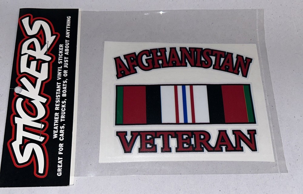 Afghanistan Veteran Weather Resistant Vinyl Decal Sticker