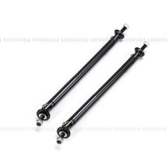 Adjustable Red Car Front Bumper Lip Splitter Strut Rod Tie Support Bars Spoiler