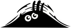 Trunk Peeking Funny Monster Vinyl Car Window Decal Bumper Sticker