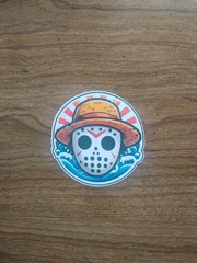 Luffy One Piece Wearing Jason Mask Unique JDM Car Truck Vinyl Decal Window…