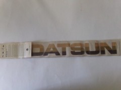 Vintage 1982 GILA Tri-Graphics Sticker Windshield DATSUN Multi Tone Brown NOS